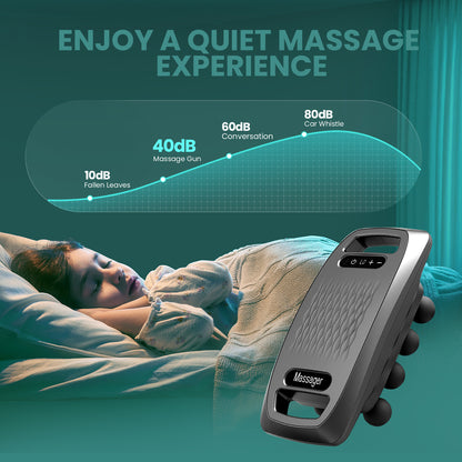 Massage Gun With Heat Function For Deep Tissues, Suitable For Leg, Waist And Hip Muscle Massagers, Used For Relieving Pain And Muscle Impact Massage Gun